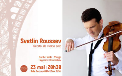 Svetlin Roussev, récital de violon solo à la Tour Eiffel